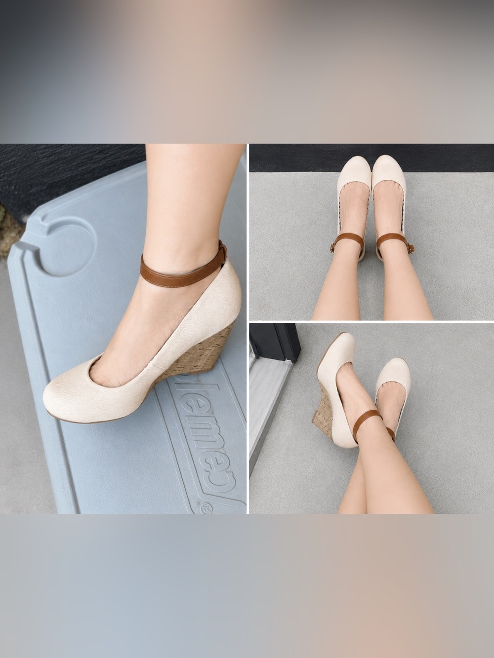 Call It Spring Beige Wedge Heels – Size 7 🤎